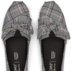 Toms Alpargata Plaid - size 8 - brand new with tag and box
